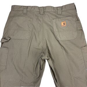 Vtg Carhartt Mens Carpenter Pants B151 40x30‎ brown Work Grunge utility Dungaree